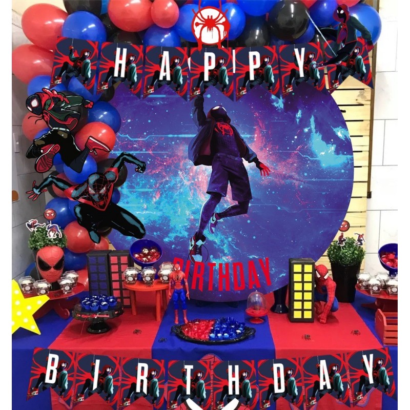 Kit decoración cumpleaños Spider Man Miles Morales