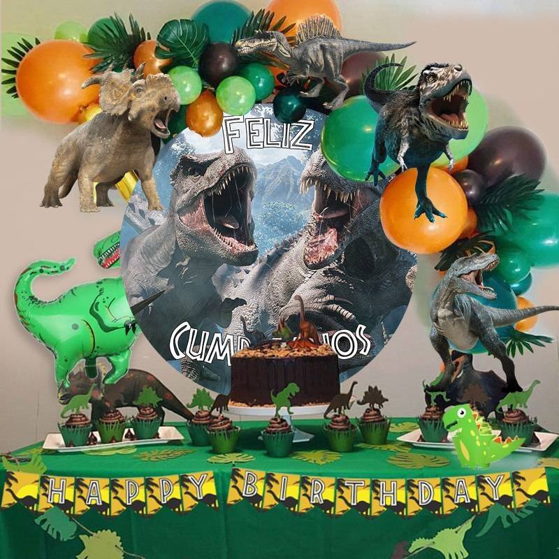 Kit decoración cumpleaños dinosaurios