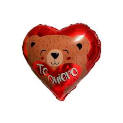 Globo corazón con oso